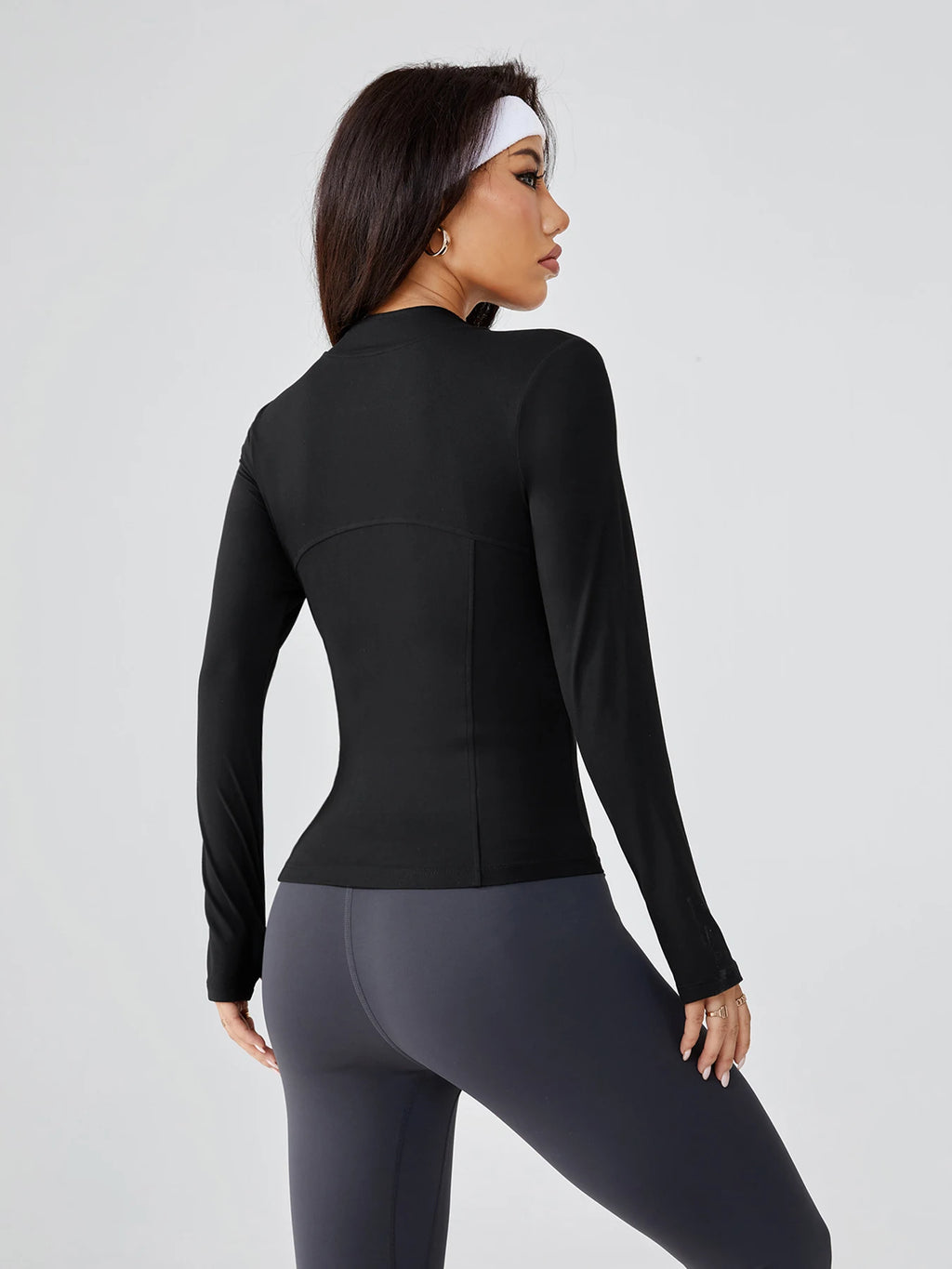 Women's New Slim-Fitting Yoga Jacket - Buttery-Soft Stretch Full-Zip Athletic Cardigan