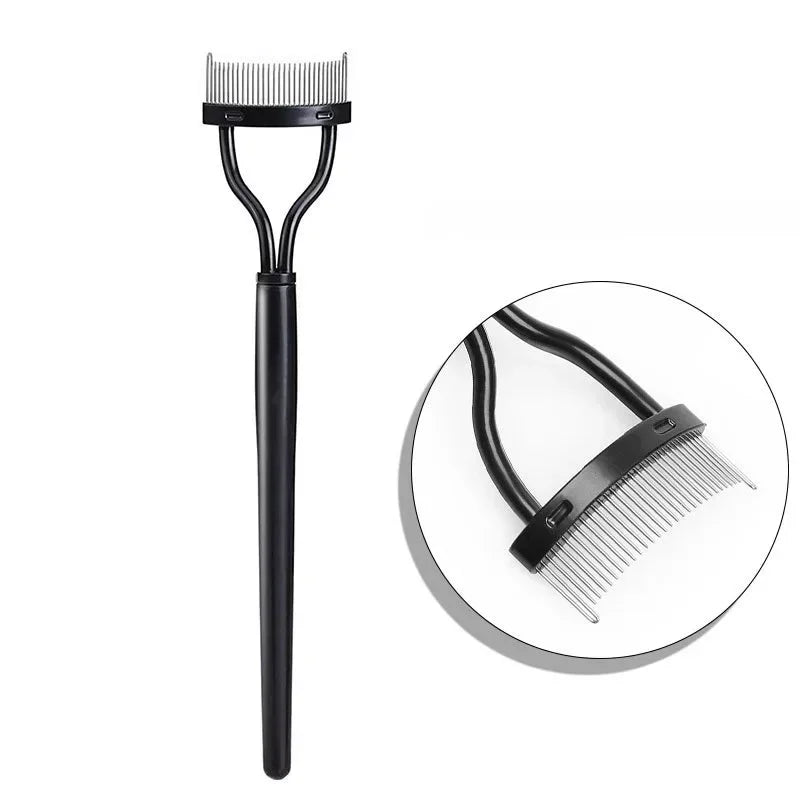 Lash Stainless Steel Eyelash Portable Eyelash Brush Comb Mascara Curl Eye Combing Tools Eyelash Curler Makeup Lash Separator