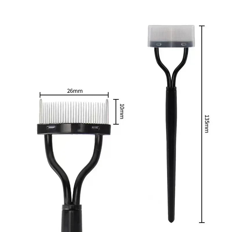 Lash Stainless Steel Eyelash Portable Eyelash Brush Comb Mascara Curl Eye Combing Tools Eyelash Curler Makeup Lash Separator