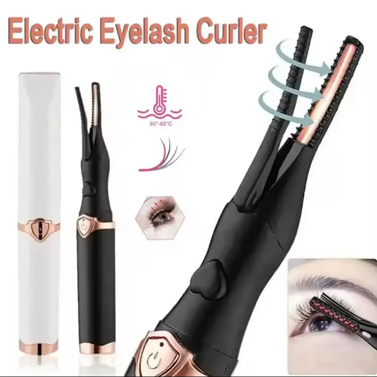 Portable 3 Temperature Mode Heated Eyelashes Curling Tool Electronic USB Natural Fake Eye Lash Curler Beauty Supplies