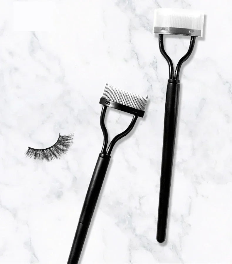 Lash Stainless Steel Eyelash Portable Eyelash Brush Comb Mascara Curl Eye Combing Tools Eyelash Curler Makeup Lash Separator