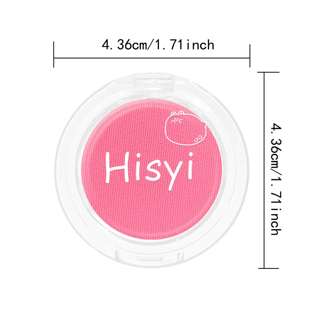 Daily single-color blush - Blush with a subtle wine-like sheen, fine glittering, natural color palette, pure makeup allure