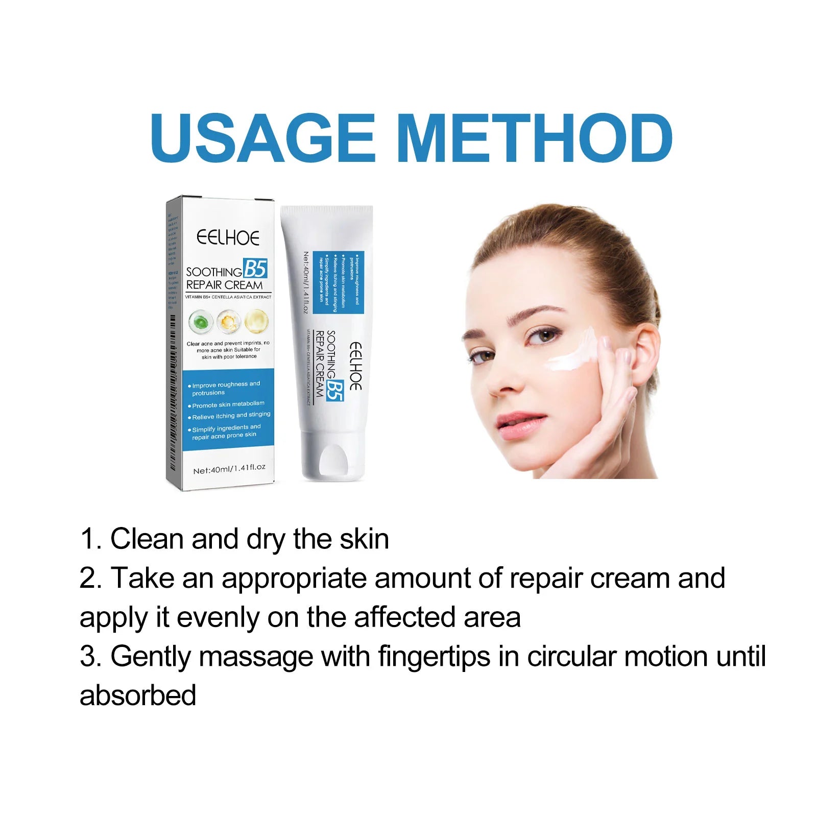 B5 Repair Cream Moisturizing Hydrating Soothing Dry Chapped Redness Skin Nourishes Hydrating Barrier Support Beauty Face Cream