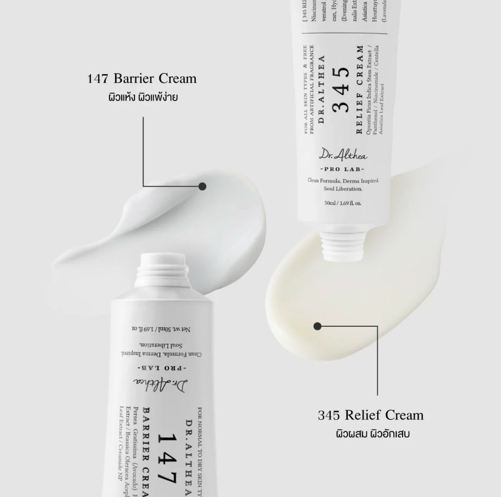 Dr.Althea New 147 Barrier Cream 345 Relief Cream Antioxidant Whitening Cream Moisturizing Intensive Repair Original Essence Mist