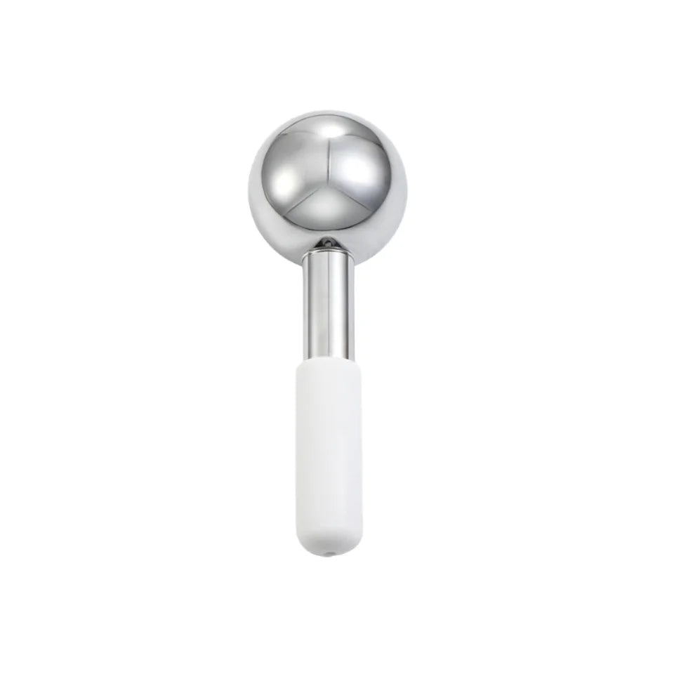 Cryo Face Massager Ice Globes Unbreakable Steel Cooling Roller for Puffiness Dark Circles Skin Care Tool
