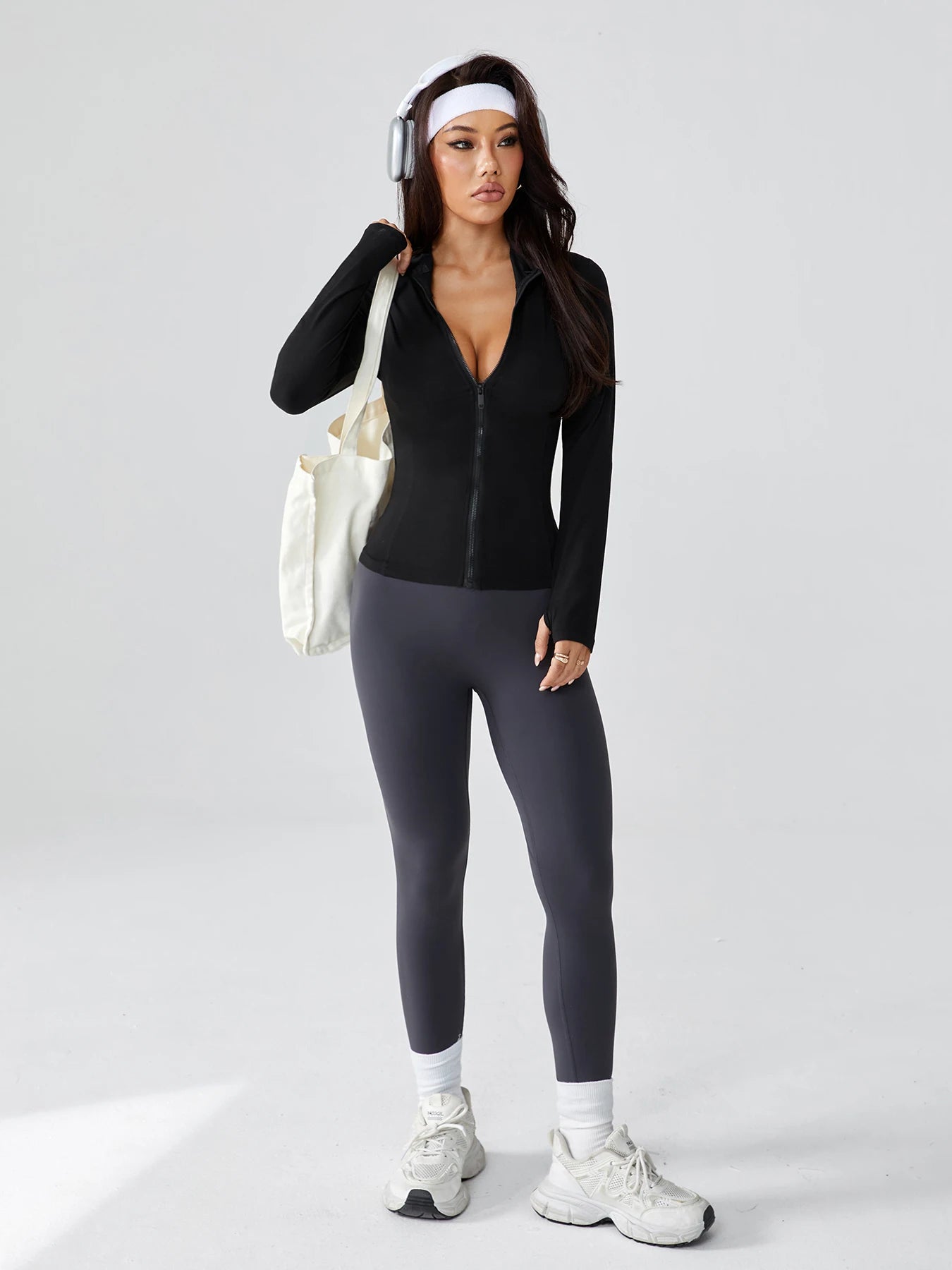 Women's New Slim-Fitting Yoga Jacket - Buttery-Soft Stretch Full-Zip Athletic Cardigan