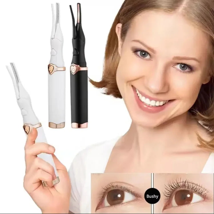 Portable 3 Temperature Mode Heated Eyelashes Curling Tool Electronic USB Natural Fake Eye Lash Curler Beauty Supplies