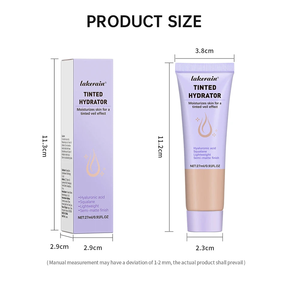 Tinted Hydrator Buildable Coverage Semi-matte Finish High Covering Power Cream Even Skin Tone Intense Moisturizing Makeup
