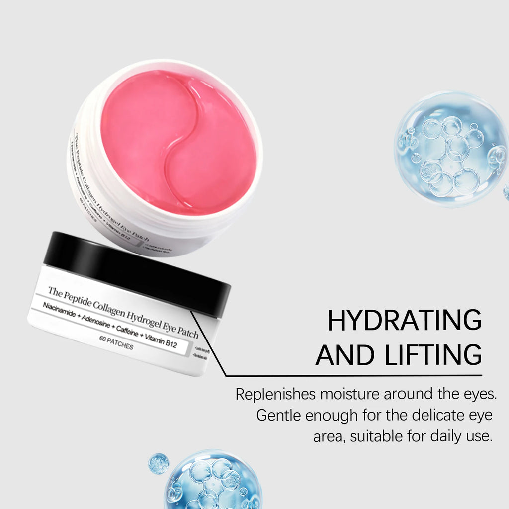 Peptide Collagen Hydrogel Eye Patch Reduce Wrinkles Dark Circles With Copper Peptide Niacinamide Firming Hydrating Gel Eye Pads