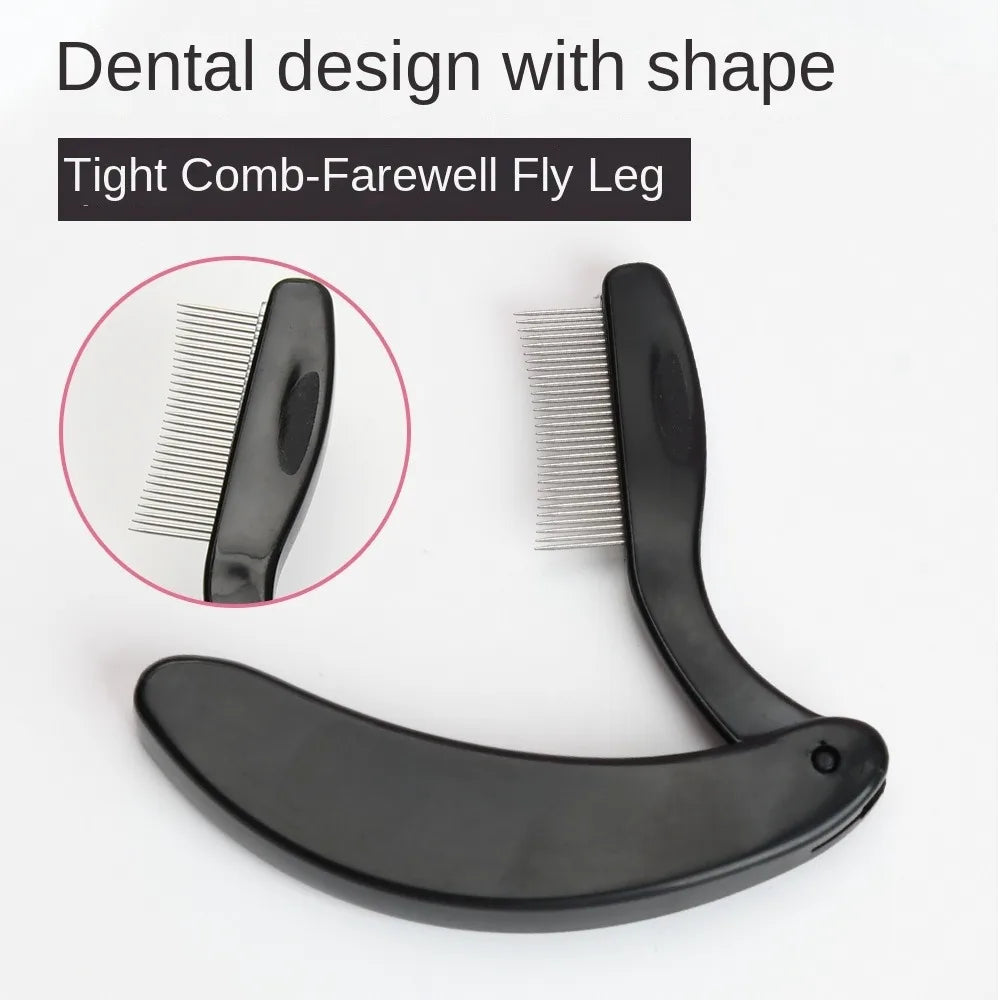Hot Foldable Eyelash Separator Comb Stainless Steel Teeth Ultra-fine Mascara Comb Lash Separator Tool Eyelash Brush