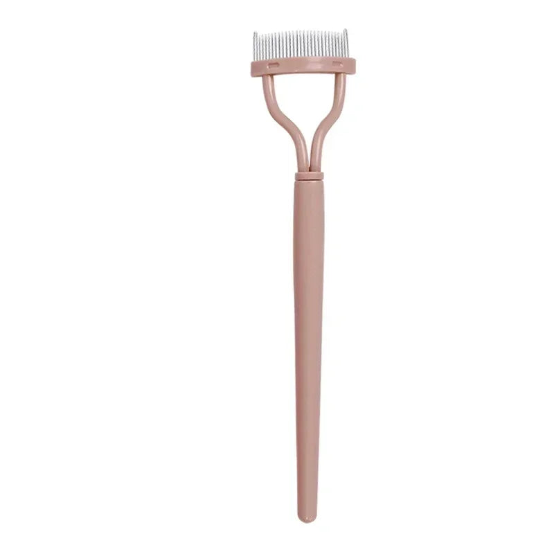 Lash Stainless Steel Eyelash Portable Eyelash Brush Comb Mascara Curl Eye Combing Tools Eyelash Curler Makeup Lash Separator