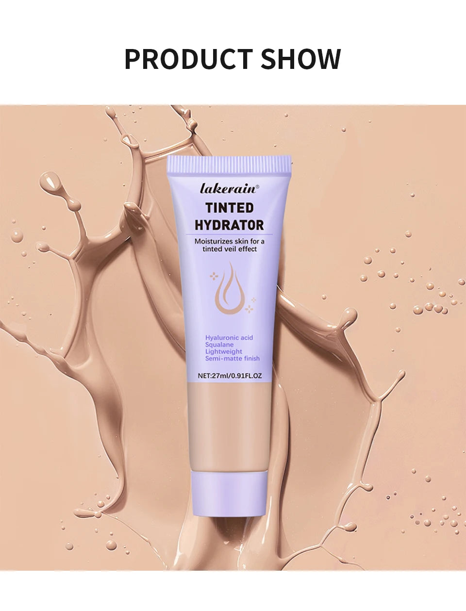 Tinted Hydrator Buildable Coverage Semi-matte Finish High Covering Power Cream Even Skin Tone Intense Moisturizing Makeup