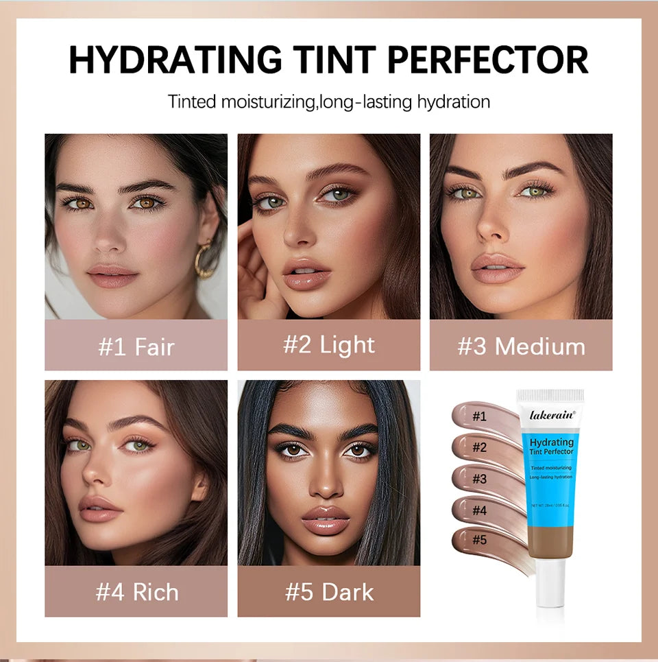 Tinted Hydrator Buildable Coverage Semi-matte Finish High Covering Power Cream Even Skin Tone Intense Moisturizing Makeup