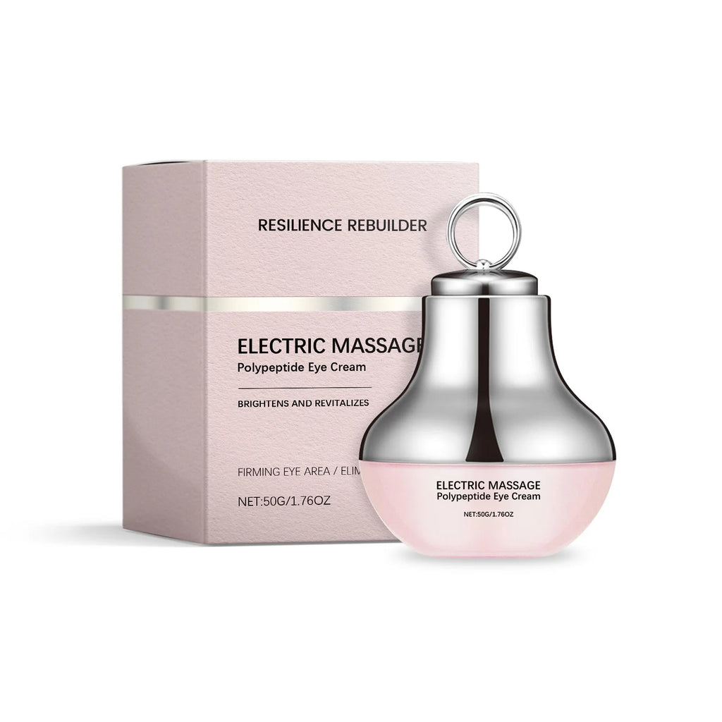 Polypeptide Eye Cream Electric Massage Eye Cream Lightening Dark Circles Puffiness Remove Eye Bags Brighten Eye Skin Care 50g