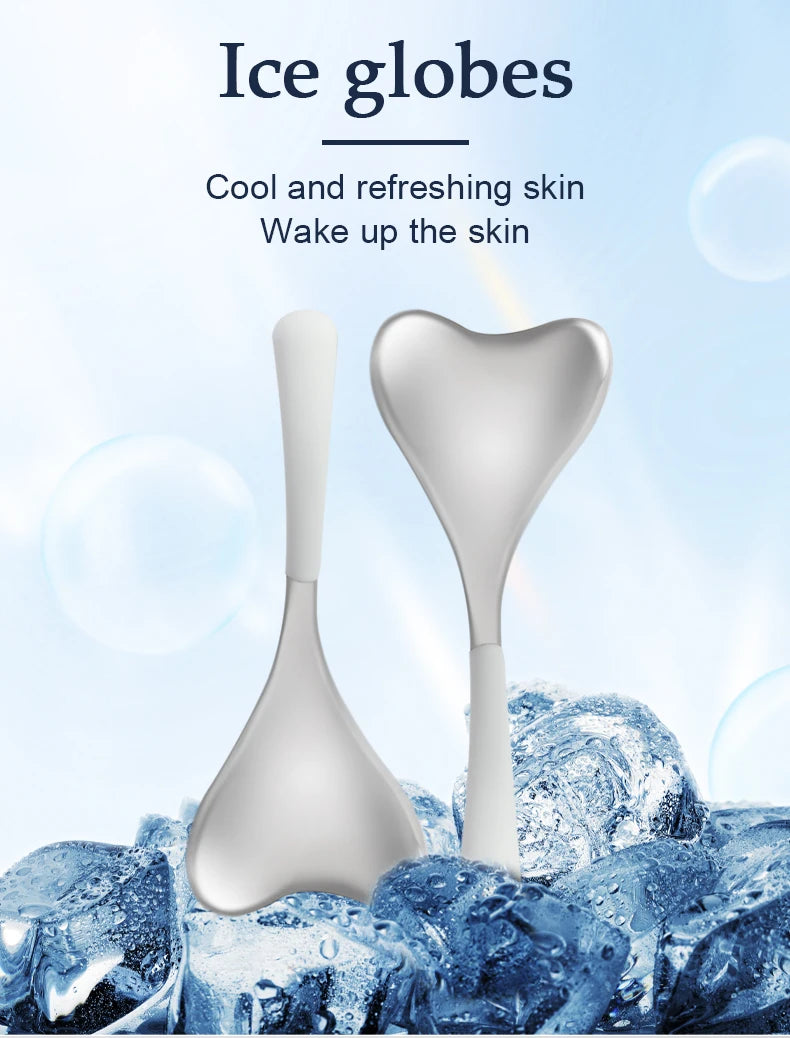 Ice Globes Facial Skin Care Tools for Women Face Eyes, Esthetician Supplies Cooling Spa Globes Cold Roller