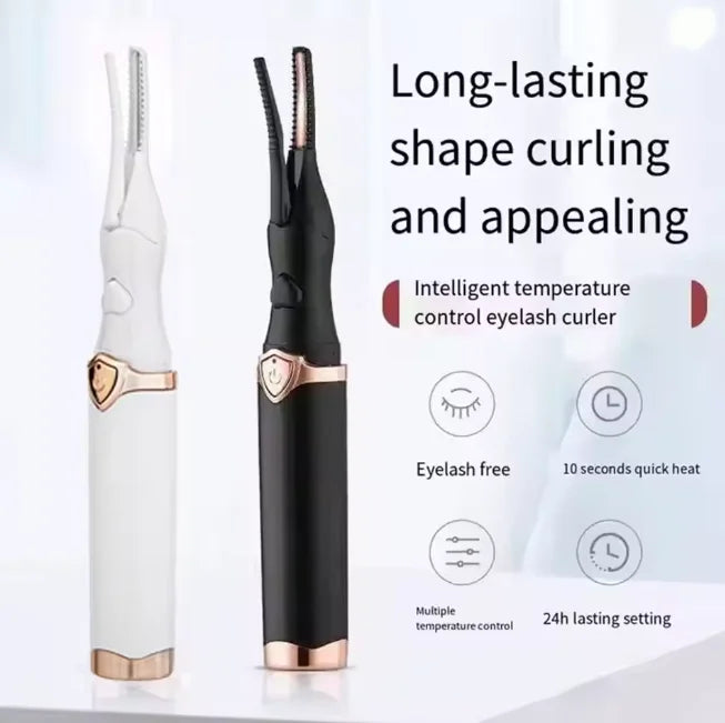 Portable 3 Temperature Mode Heated Eyelashes Curling Tool Electronic USB Natural Fake Eye Lash Curler Beauty Supplies