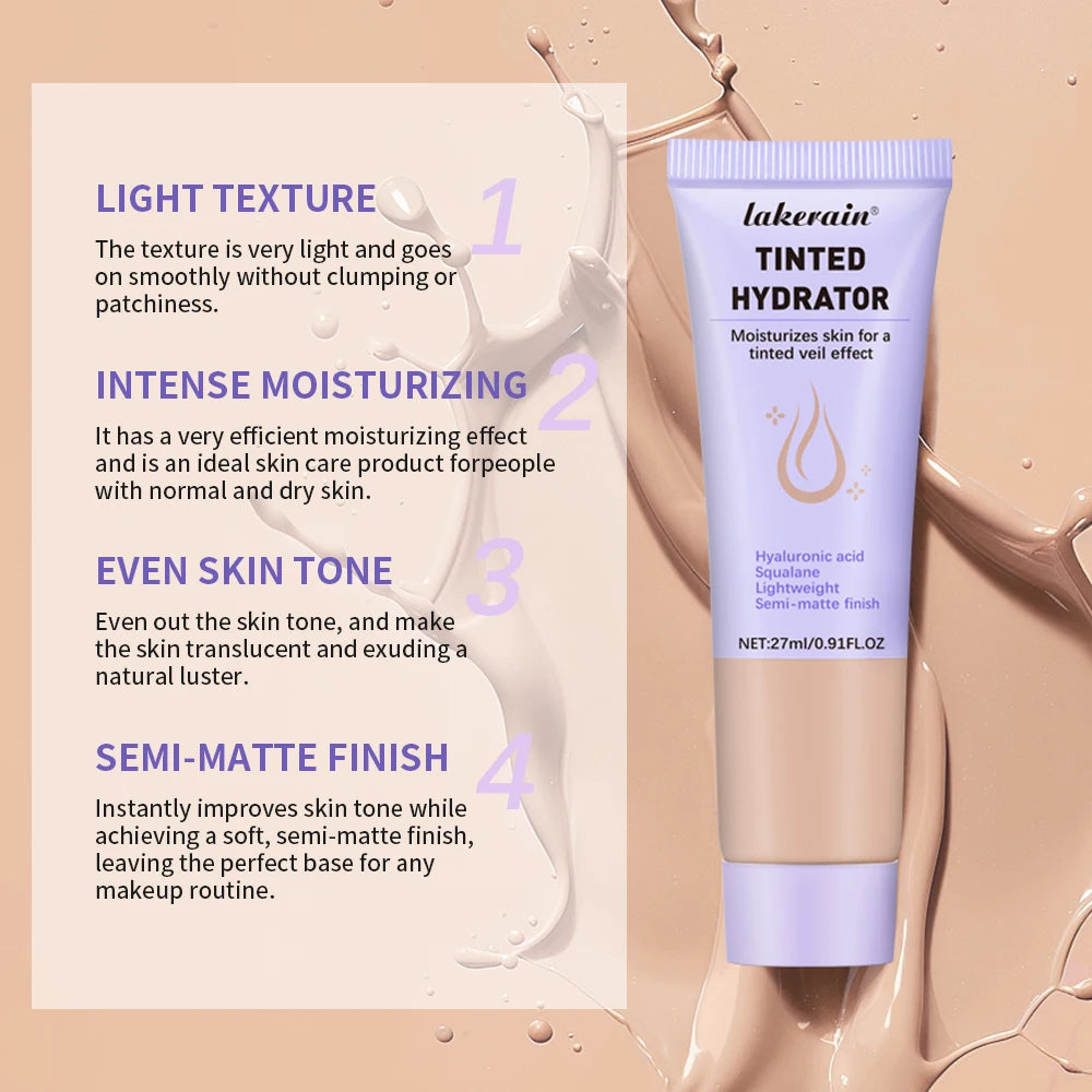 Tinted Hydrator Buildable Coverage Semi-matte Finish High Covering Power Cream Even Skin Tone Intense Moisturizing Makeup