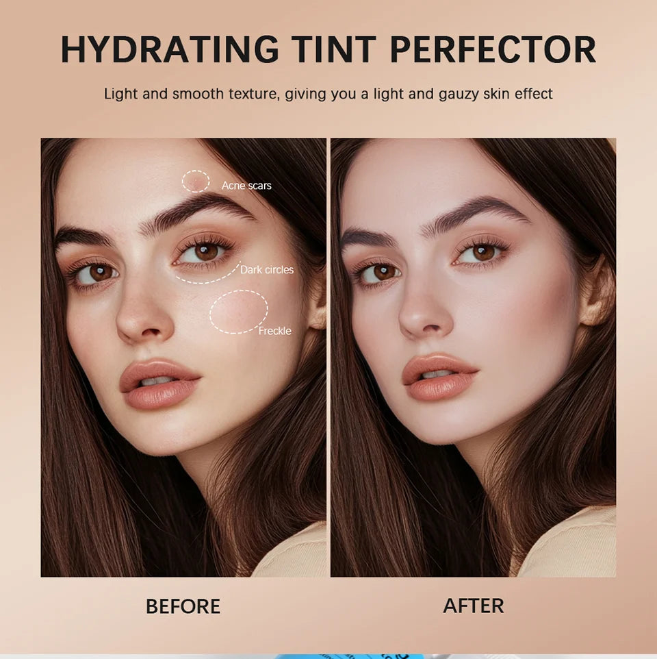 Tinted Hydrator Buildable Coverage Semi-matte Finish High Covering Power Cream Even Skin Tone Intense Moisturizing Makeup