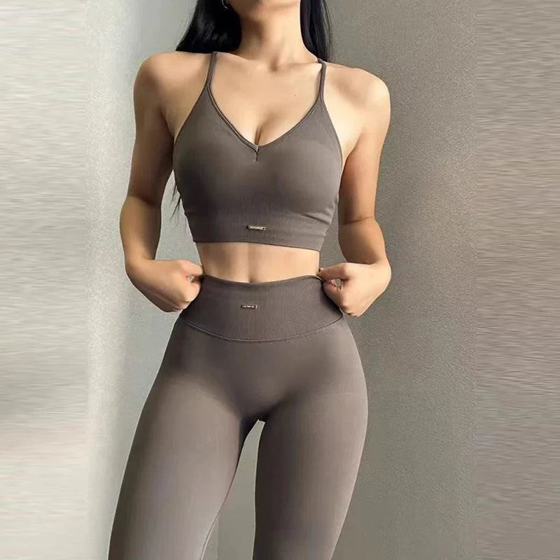 Sculpt V-Neck Fitness Set