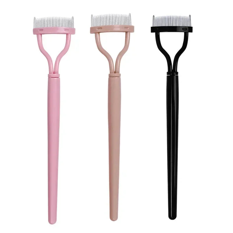Lash Stainless Steel Eyelash Portable Eyelash Brush Comb Mascara Curl Eye Combing Tools Eyelash Curler Makeup Lash Separator